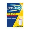 Beechams Cold & Flu Sachets 5pk - Blackcurrant -Health And Beauty Stores 101904 beechams cold and flu blackcurrant 5 sachets