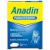 B&M Anadin Paracetamol Tablets 12pk 2 B&M Anadin Paracetamol Tablets 12pk -Health And Beauty Stores 273848 anadin paracetamol tablets 12pk