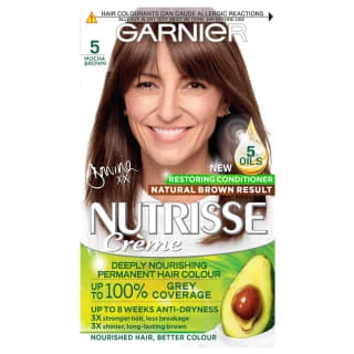 Garnier Nutrisse Creme Permanent Hair Dye - Mocha Brown 3 Garnier Nutrisse Creme Permanent Hair Dye - Mocha Brown