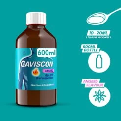 Gaviscon Aniseed 600ml -Health And Beauty Stores 320768 gaviscon double action anniseed liquid 600ml 2