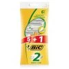BIC 2 Sensitive Disposable Razors 6pk -Health And Beauty Stores 332886 6pk bic 2 razors