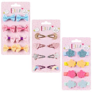 Ella Hair Clips 8pk - Bows 4 Ella Hair Clips 8pk - Bows - Image 2