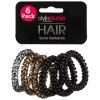 Style Studio Spiral Hair Bands 6pk - Black And Gold -Health And Beauty Stores 340802 style studio hair no snag hair bands