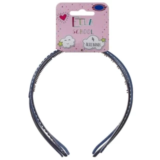 Ella School Hair Accessories - Assorted Headbands (Blue) 3 Ella School Hair Accessories - Assorted Headbands (Blue)
