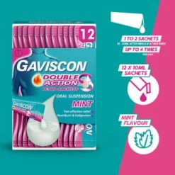 Gaviscon Double Action Liquid Sachets 12pk -Health And Beauty Stores 345488 gaviscon 12 x 10ml double action 10ml liquid sachets 3