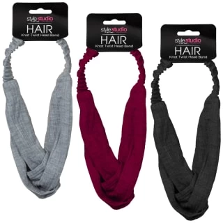 Style Studio Jersey Twist Headband - Pink 5 Style Studio Jersey Twist Headband - Pink - Image 3