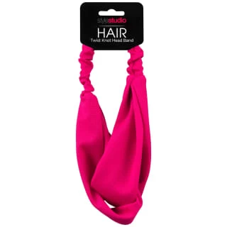 Style Studio Jersey Twist Headband - Pink 3 Style Studio Jersey Twist Headband - Pink