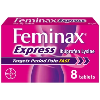 B&M Feminax Express Period Pain & Cramps Tablets 8pk 3 B&M Feminax Express Period Pain & Cramps Tablets 8pk