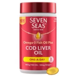 B&M Seven Seas Cod Liver Oil Capsules 120pk -Health And Beauty Stores 359705 120pk seven seas cod liver oil capsules 2