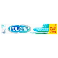 B&M Polygrip Denture Fixative Cream - Flavour Free