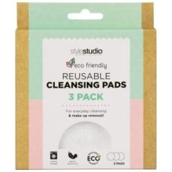 Style Studio Reusable Cleansing Pads 3pk