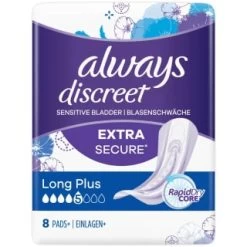 Always® Always Discreet Pads Extra Secure 8pk - Long Plus