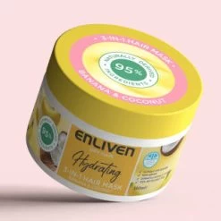 Enliven Hydrating 3-in-1 Hair Mask 350ml - Banana & Coconut -Health And Beauty Stores 384888 enliven mask 350ml banana coconut