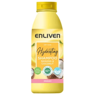 Enliven Hydrating Shampoo 350ml - Banana & Coconut 3 Enliven Hydrating Shampoo 350ml - Banana & Coconut
