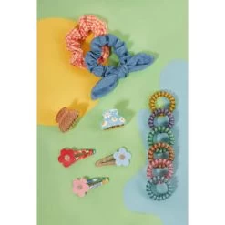 Ella Style Scrunchies 2pk - Blue & Gold 11 Ella Style Scrunchies 2pk - Blue & Gold -Health And Beauty Stores 385596 ella style hair accessories 5