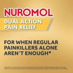 Nuromol Dual Action Pain Relief 200mg/500mg Tablets 6pk 14 Nuromol Dual Action Pain Relief 200mg/500mg Tablets 6pk -Health And Beauty Stores 388294 nuromol ibuprofen and paracetamol 6s