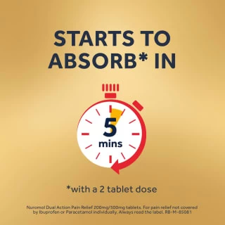 Nuromol Dual Action Pain Relief 200mg/500mg Tablets 6pk 9 Nuromol Dual Action Pain Relief 200mg/500mg Tablets 6pk - Image 7