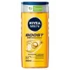 Nivea Men Boost 3-in-1 Shower Gel 250ml -Health And Beauty Stores 389674 nivea men boost caffine shower gel