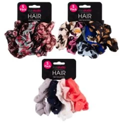 Style Studio Hair Scrunchies 5pk - Gold Stars 17 Style Studio Hair Scrunchies 5pk - Gold Stars -Health And Beauty Stores 390087 5pk style studio hair scrunchies group