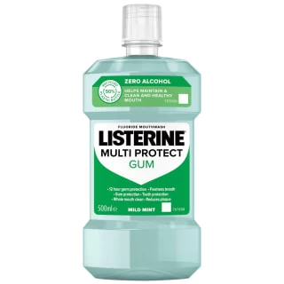 Listerine Multi Protect Alcohol-Free Gum Mouthwash 500ml - Mild Mint 3 Listerine Multi Protect Alcohol-Free Gum Mouthwash 500ml - Mild Mint