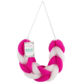 B&M The Bath Shop Collection Back Polisher - Pink & White 3 B&M The Bath Shop Collection Back Polisher - Pink & White