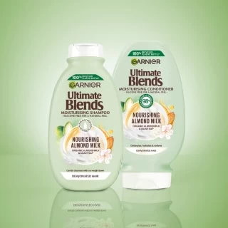 Garnier Ultimate Blends Conditioner 400ml - Almond Milk 4 Garnier Ultimate Blends Conditioner 400ml - Almond Milk - Image 2