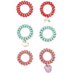 Peppa Pig Charm Spirals 6pk -Health And Beauty Stores 396116 peppa pig hair accessories 6 pack charm spirals 2