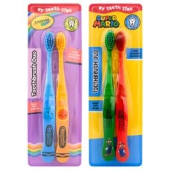 Crayola Toothbrush 2pk -Health And Beauty Stores 397786 2pk toothbrush set group