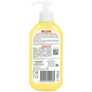 Garnier SkinActive Vitamin C Clarifying Wash 200ml 4 Garnier SkinActive Vitamin C Clarifying Wash 200ml - Image 2