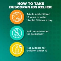 B&M Buscopan IBS Relief Tablets 8pk -Health And Beauty Stores 400591 8pk buscopan ibs relief 5