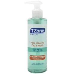 B&M T-Zone Pore Clearing Facial Wash 200ml